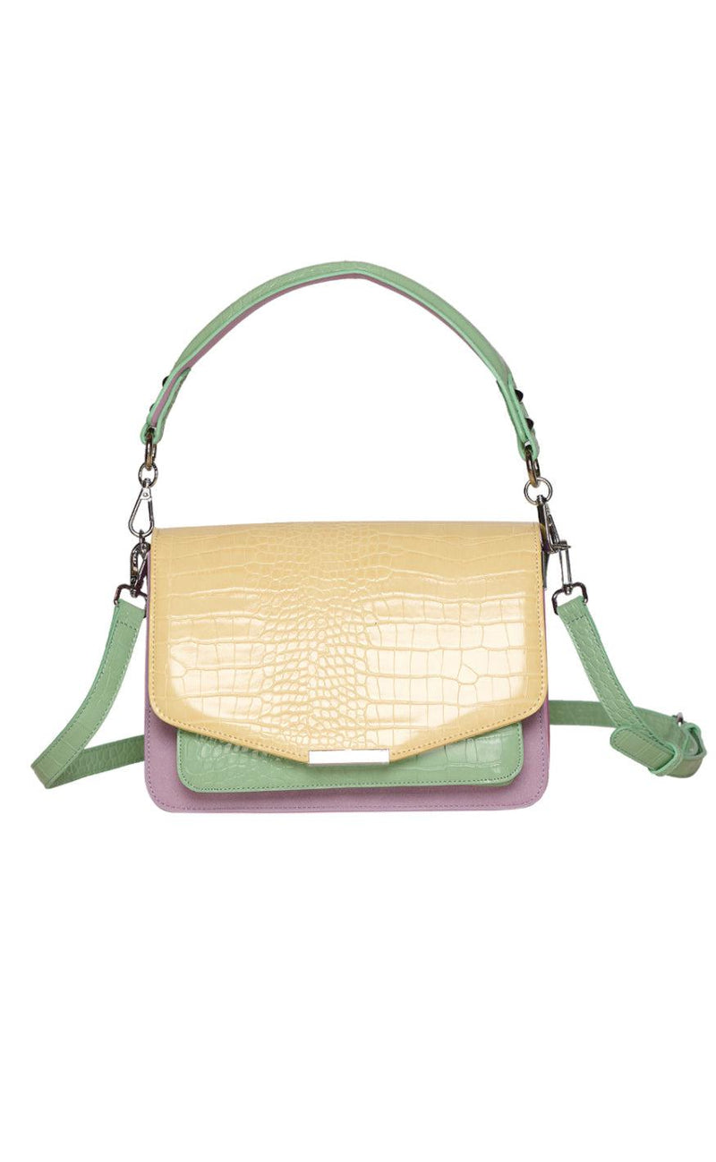 Noella Taske - Blanca Multi Compartment - Yellow Croco/Mint/Purple Mix