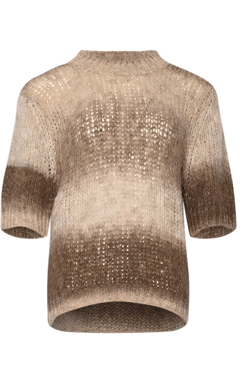 Noella Top - Leana - Beige Sand Combo