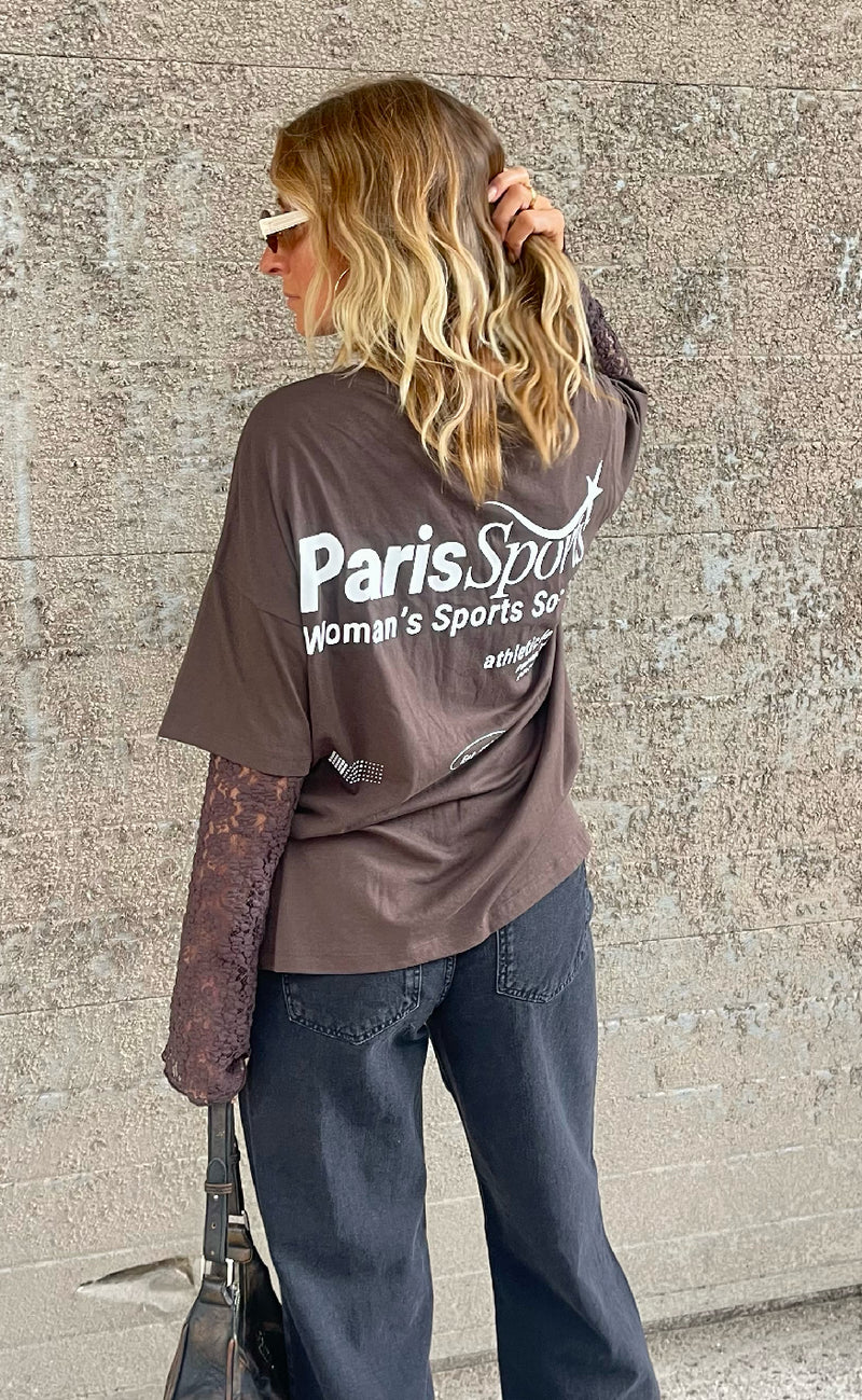 Noisy May T-shirt - Ida - Chocolate Brown