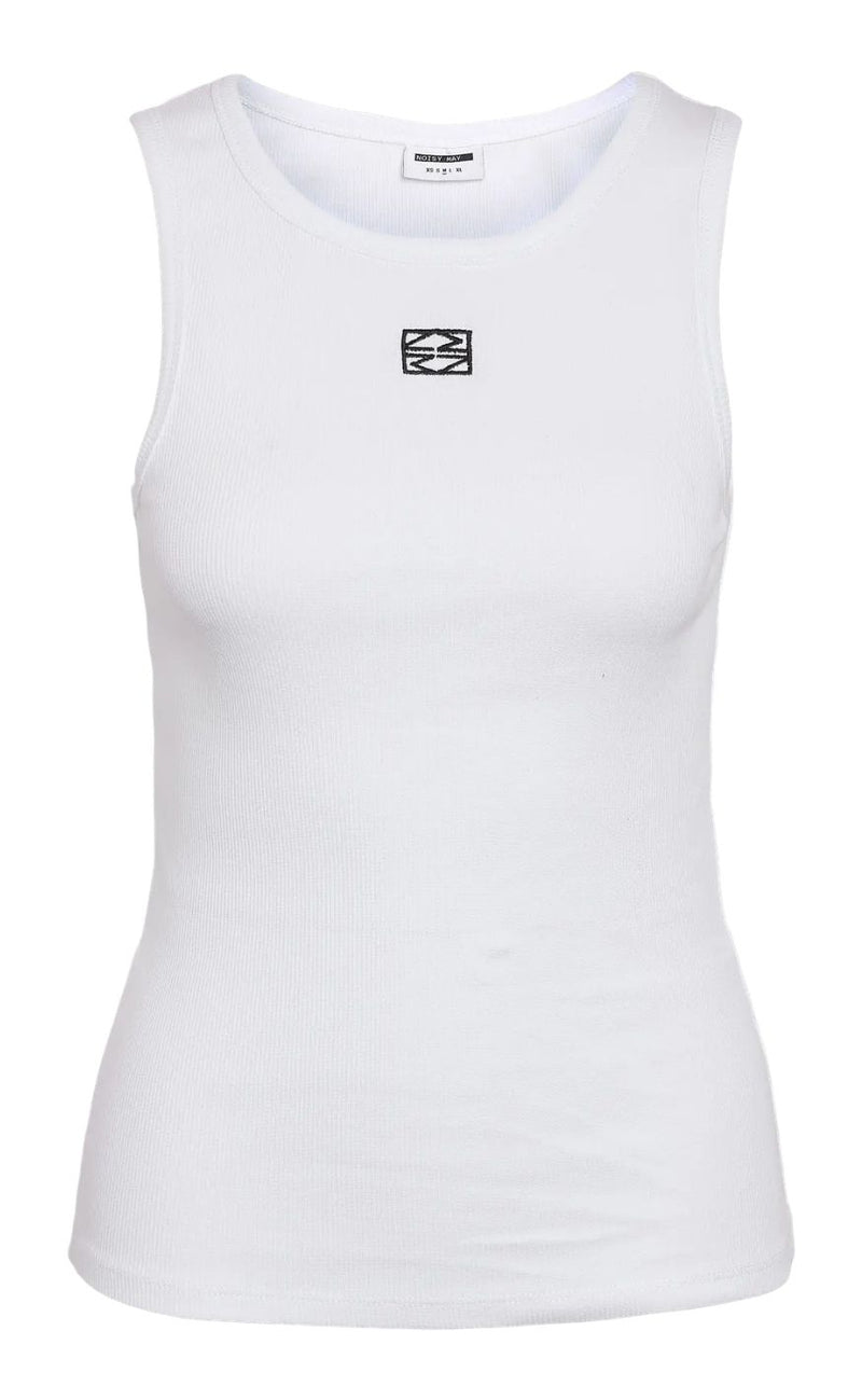 Noisy May Top - Maya Regular Tank - Bright White