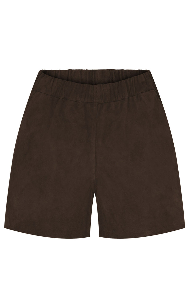 Notyz Shorts - Chicago - Dark Chocolate Brown Suede