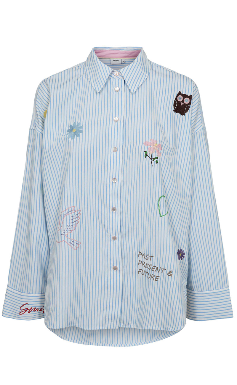 Nümph Skjorte - Ashley - Airy Blue