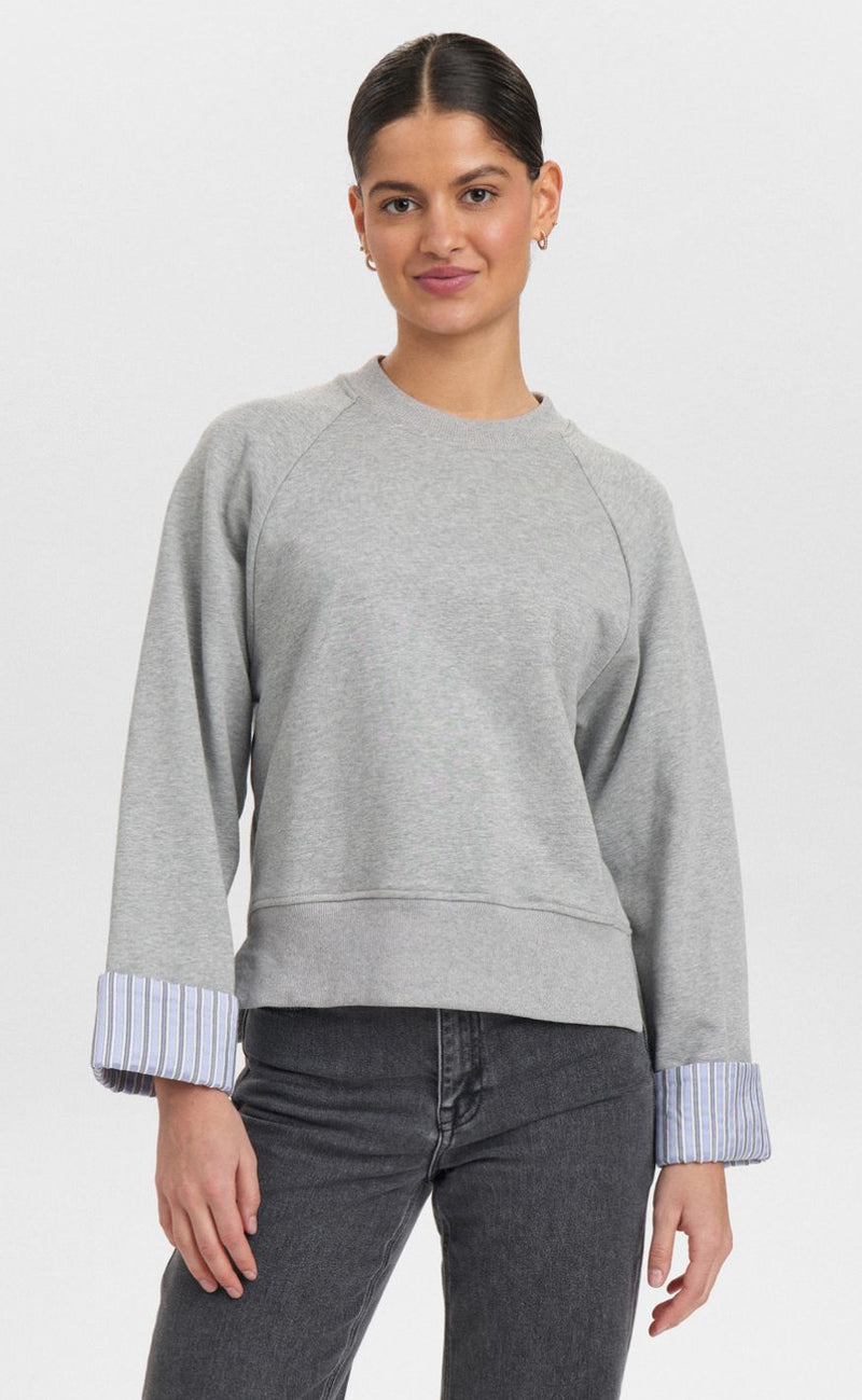 Nümph Sweatshirt - Zari - Grey Morn