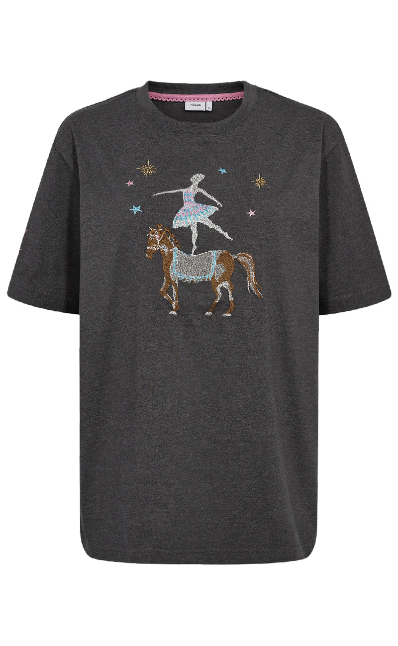 Nümph T-shirt - Prima - Dark Grey Melange