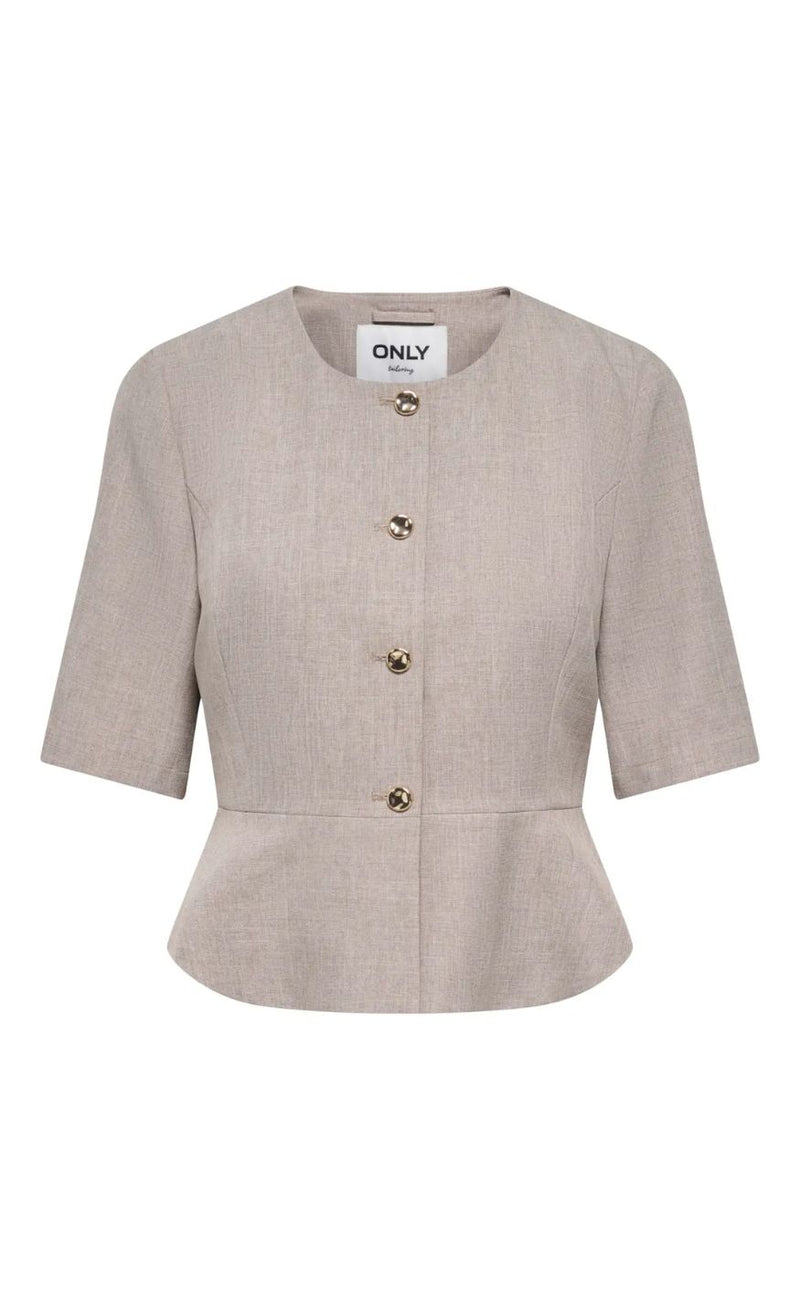 ONLY Blazer - Linda Peplum - Fungi Melange