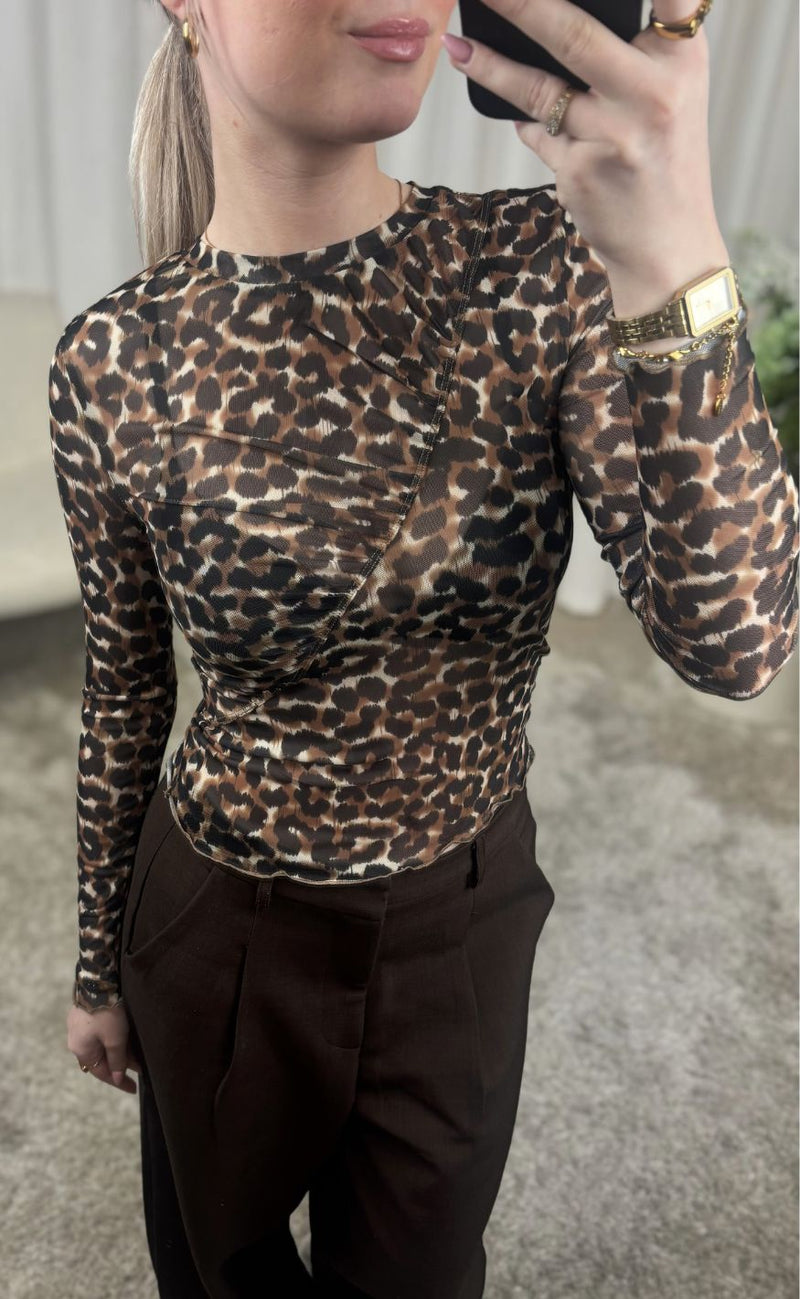 ONLY Bluse - Canja Mesh - Leo Chipmu