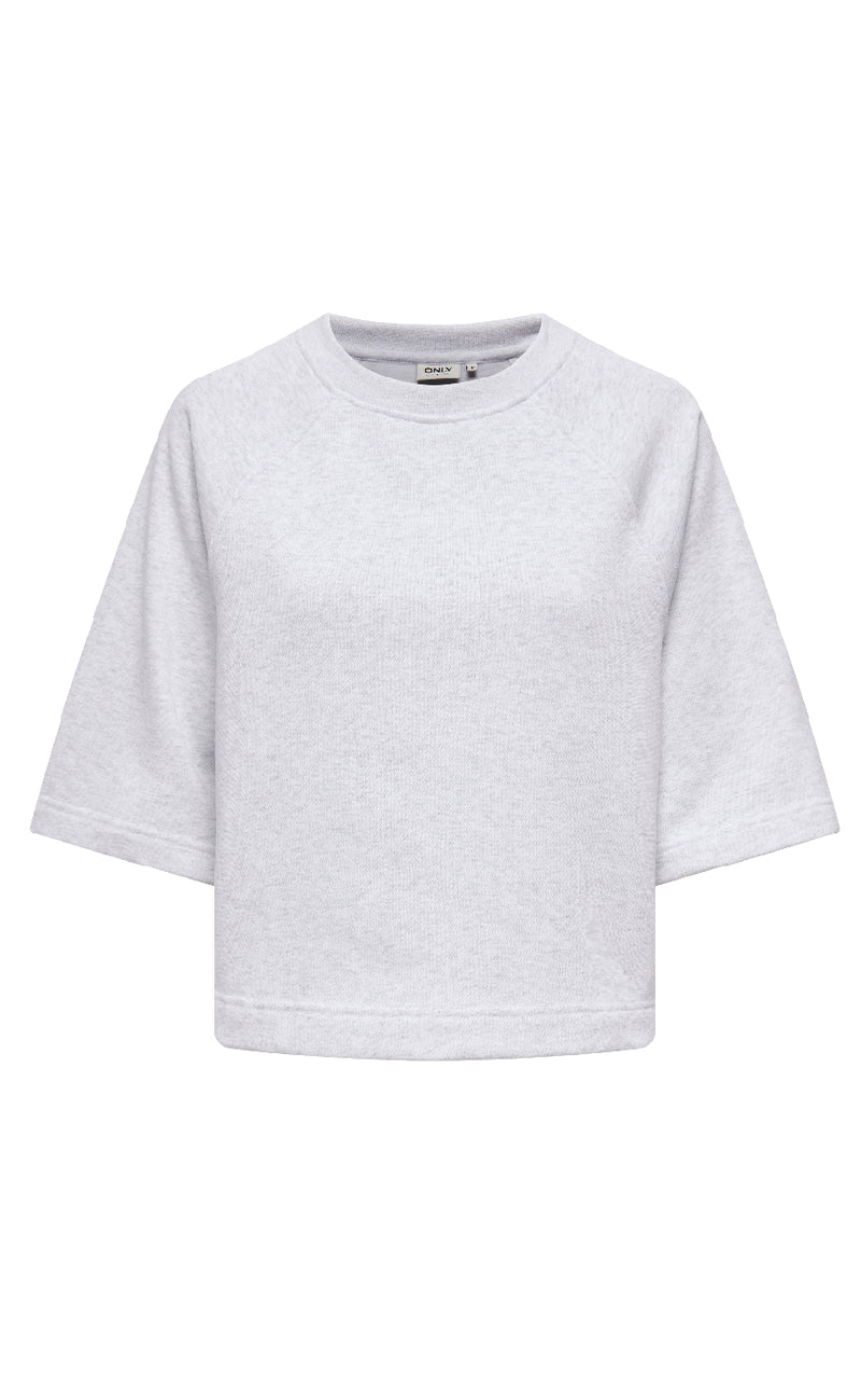 ONLY Bluse - Dasie Raglan - Light Gray Melange