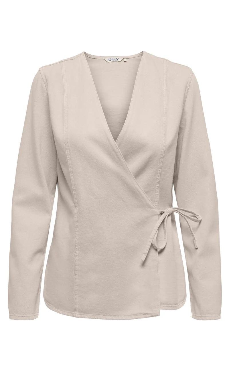 ONLY Bluse - Silla - Pumice Stone