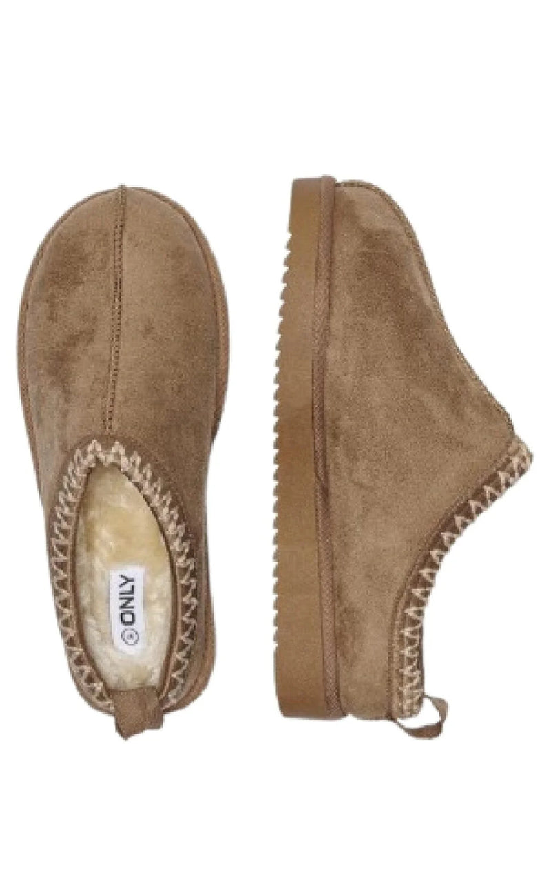 ONLY Hjemmesko - Stella Teddy - Cognac
