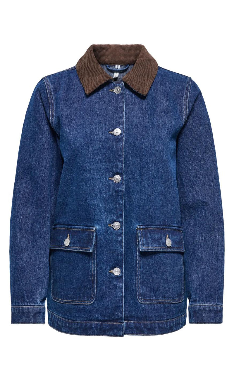 ONLY Jakke - Frankie LS - Dark Blue Denim