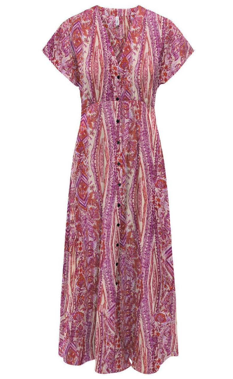 ONLY Kjole - Nova Mollie - Fuchsia Fedora w. Bohobabe