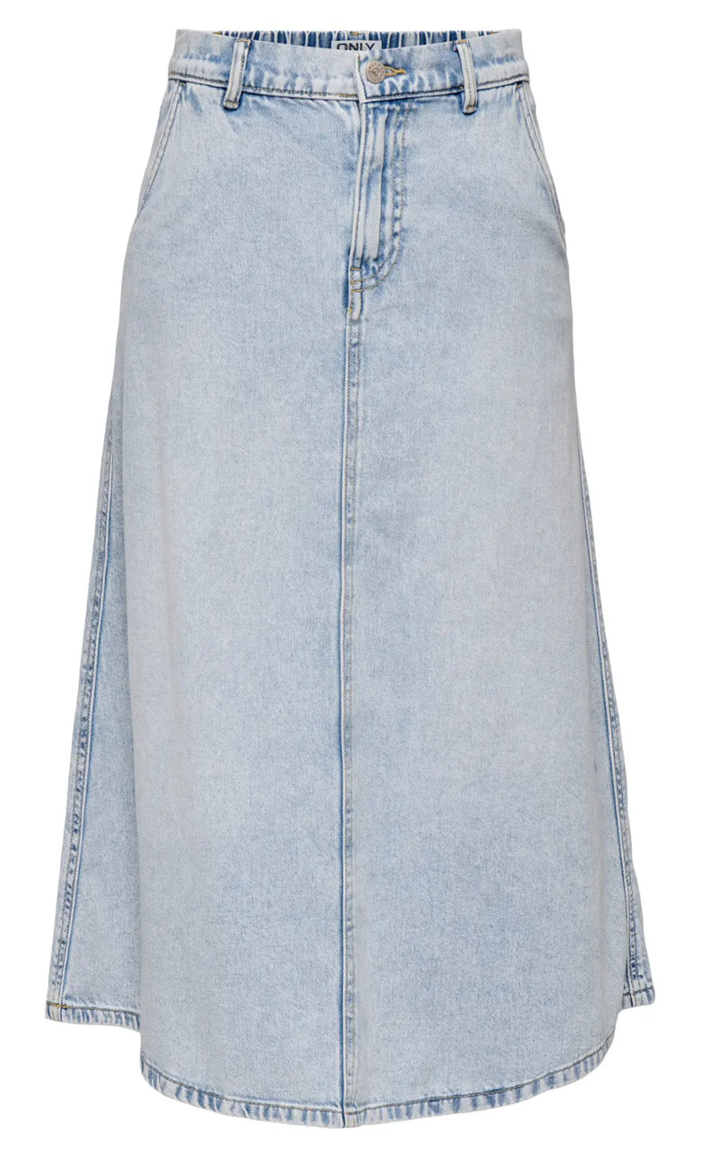 ONLY Nederdel - Mindy - Light Blue Denim