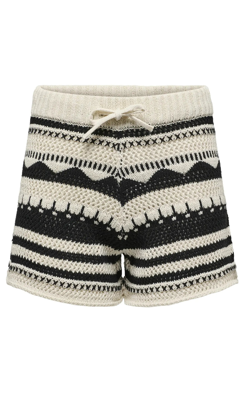 ONLY Shorts - Merida Life - Ecru Black