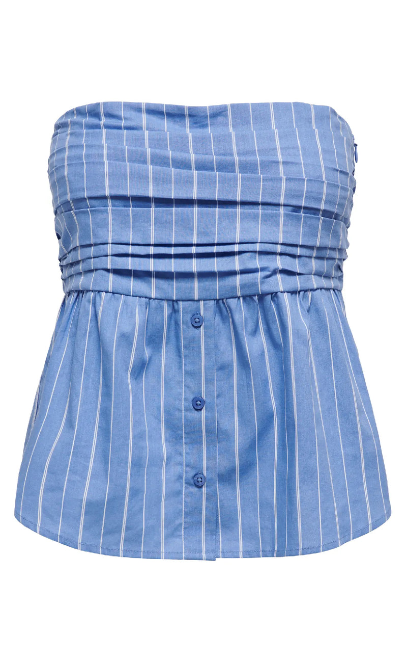 ONLY Top - Esie - Blue Bonnet/Esie Stripe