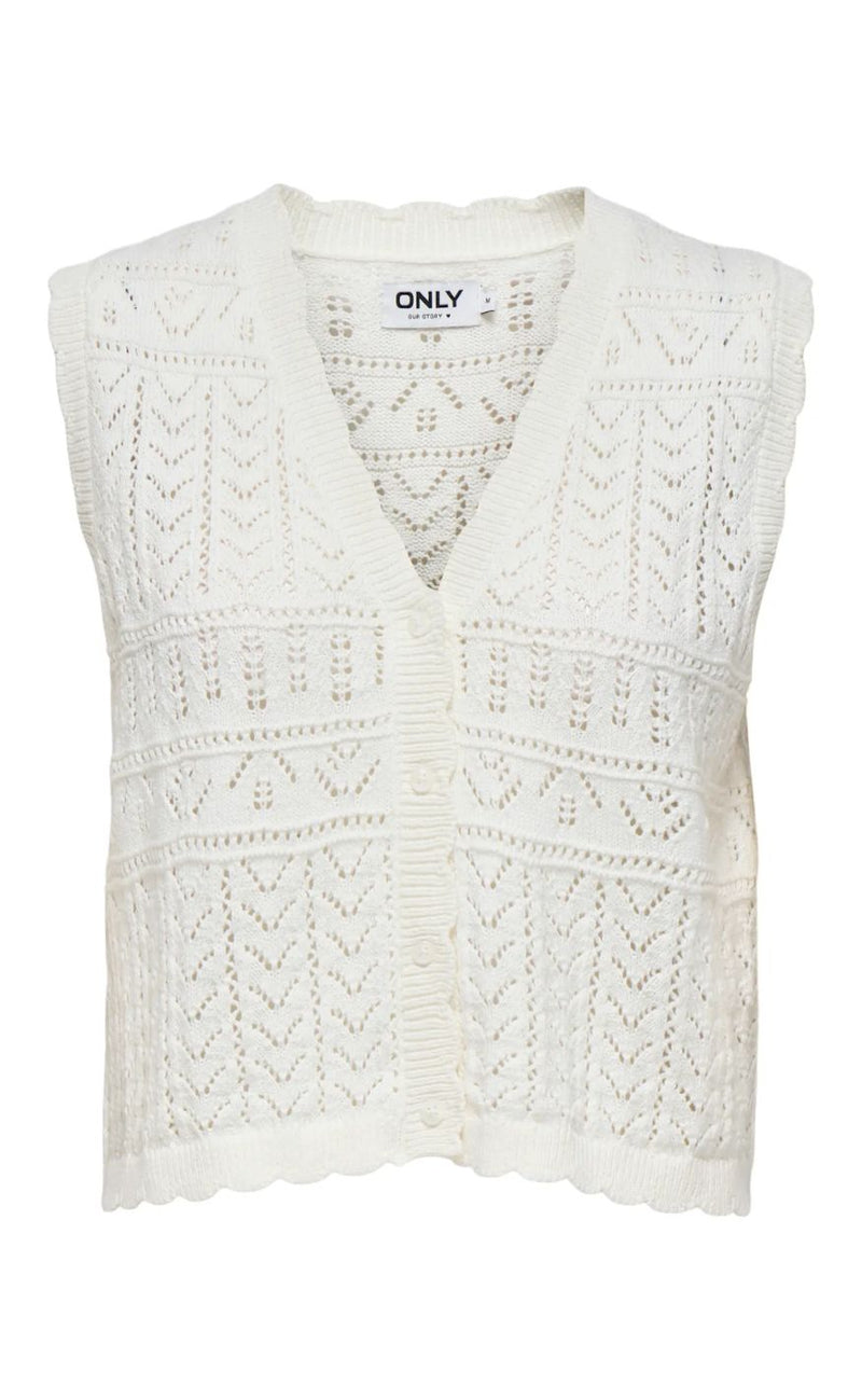 ONLY Vest - Irina - Cloud Dancer