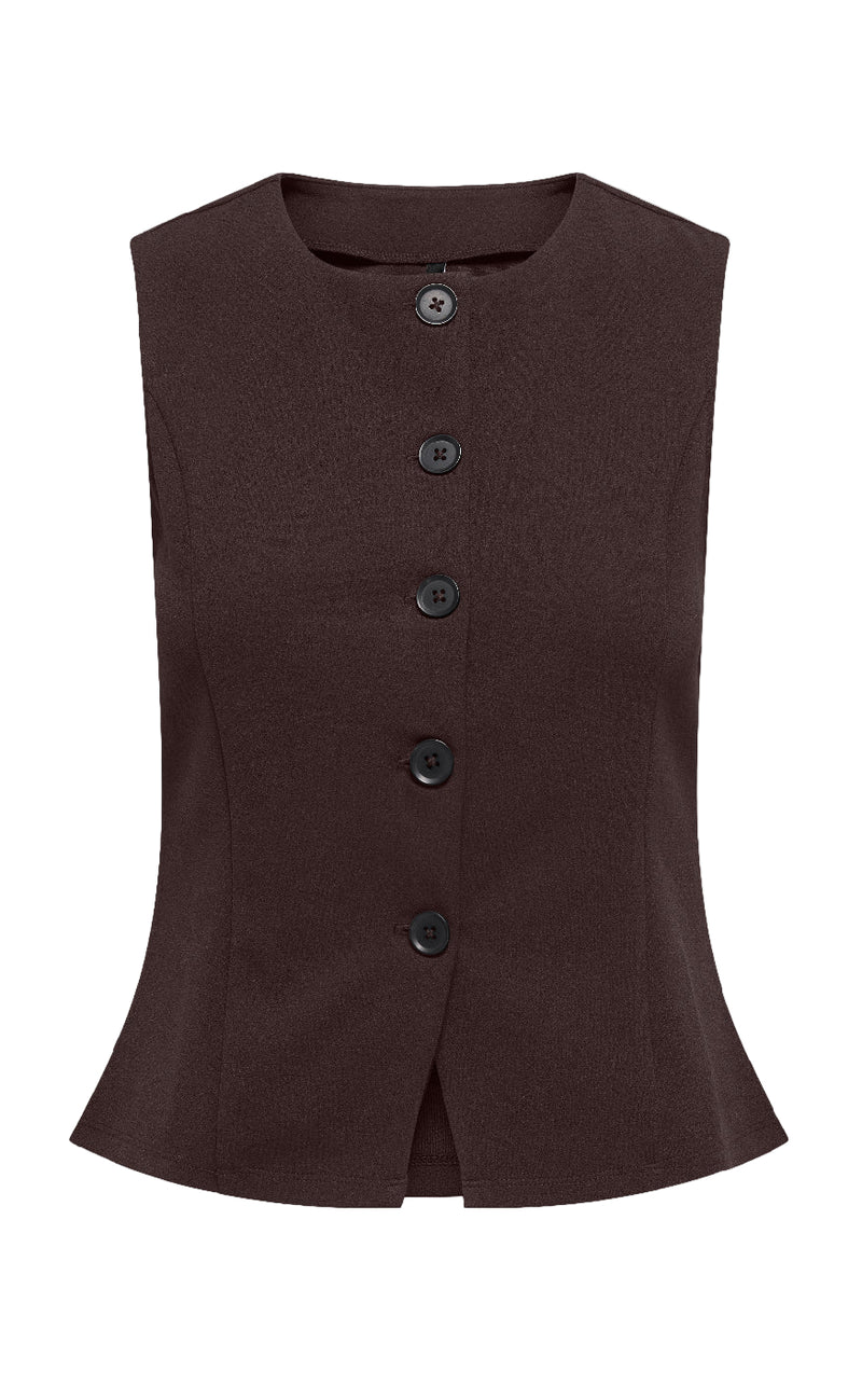 ONLY Vest - Sania - Black Coffee