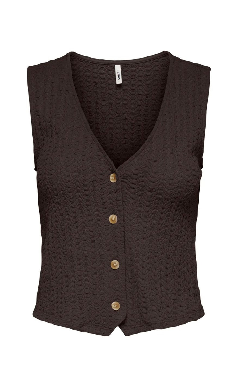 ONLY Vest - Sif - Chocolate Torte
