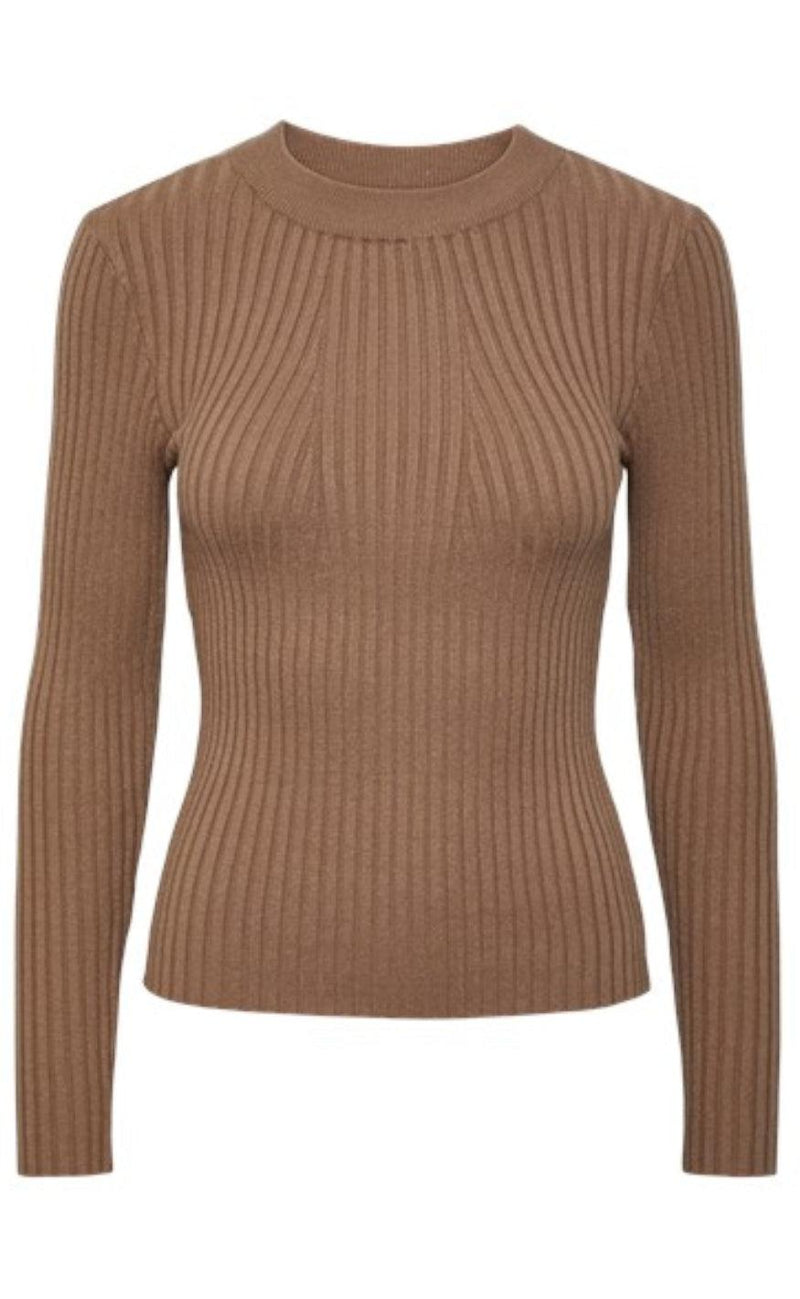 PIECES Bluse - Crista - Fossil