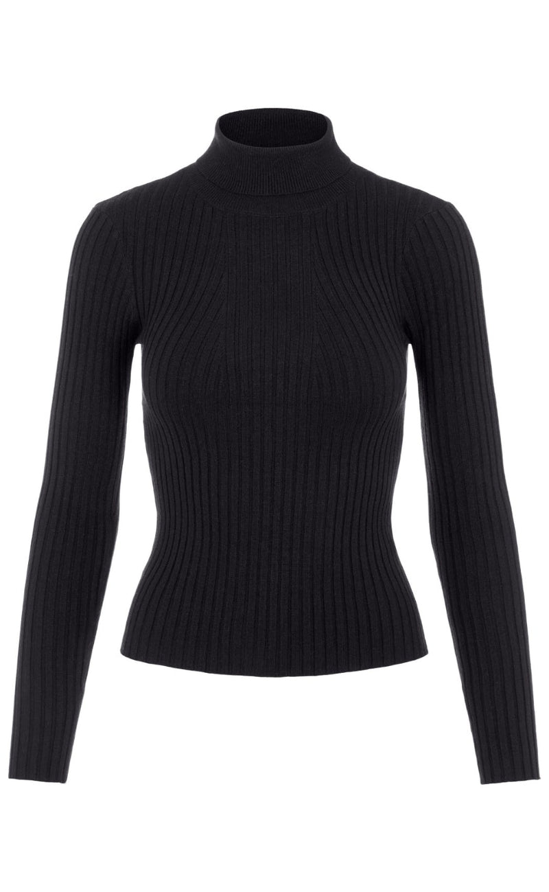 PIECES Bluse - Crista High - Black