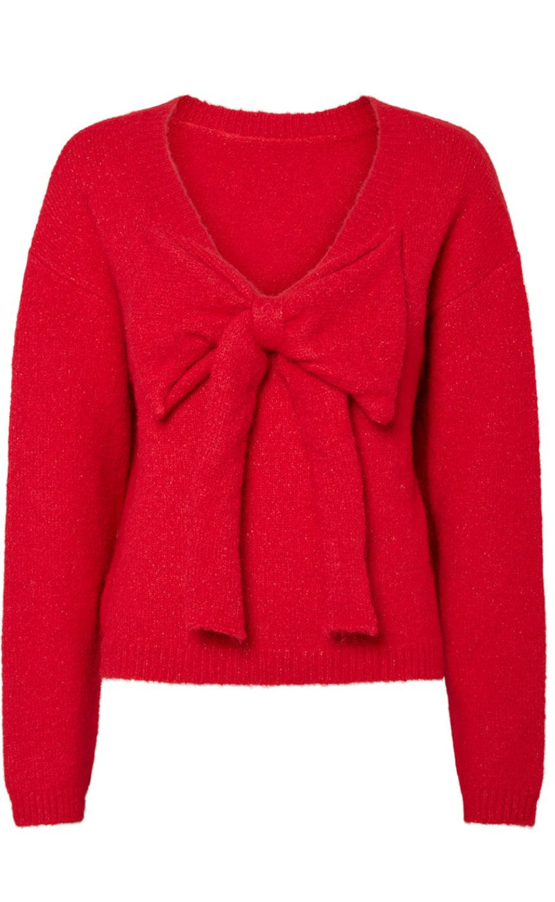 PIECES Strik - Allison Bow - High Risk Red w. Bow