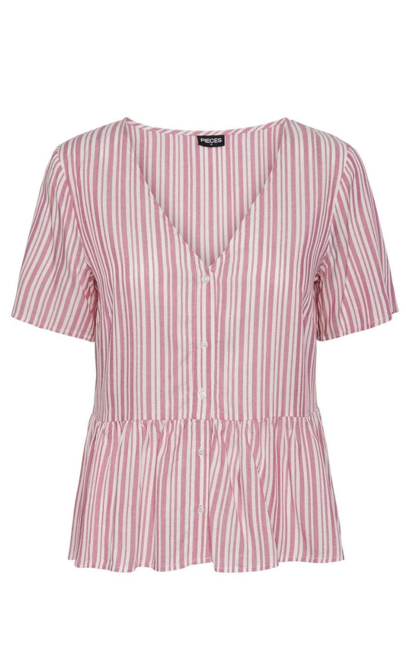 PIECES Top - Alvina - Ibis Rose