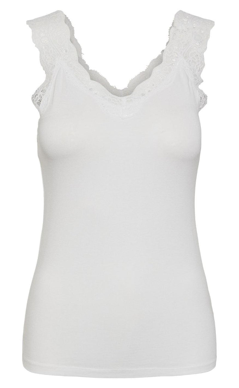PIECES Top - Barbera - Bright White