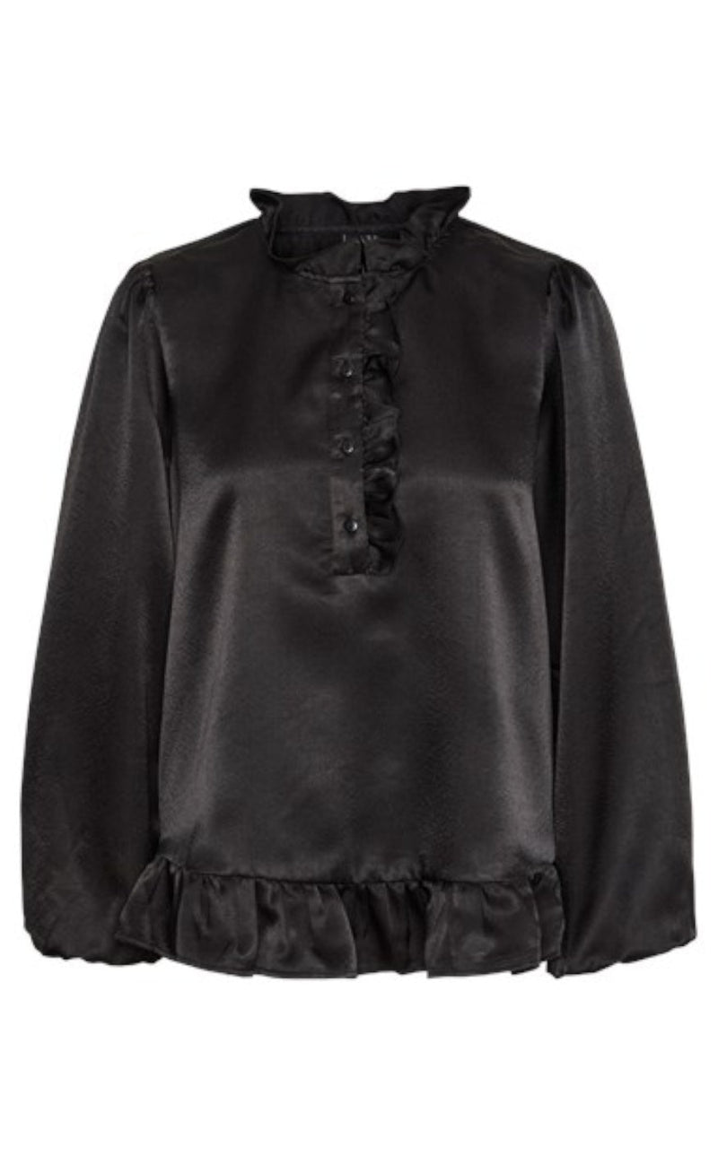 PIECES Top - Nessa - Black
