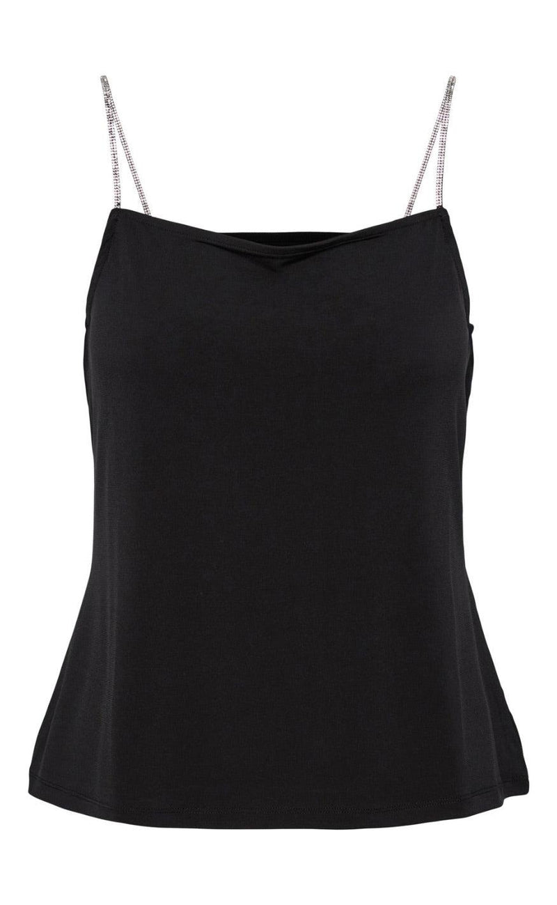 PIECES Top - Silje - Black
