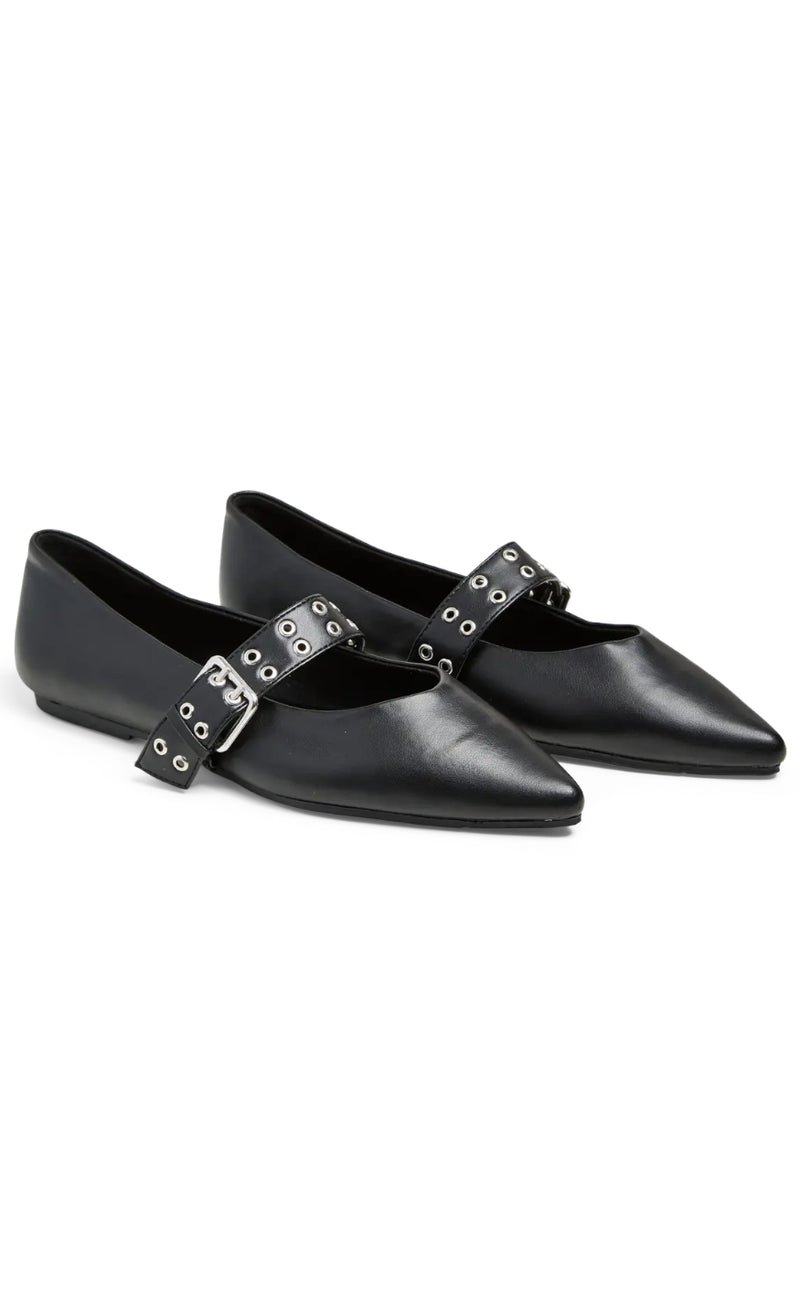 Pieces Ballerina - Saga Buckle - Black