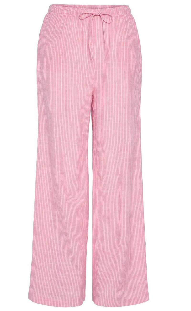 Pieces Bukser - Apia - Pink Lemonade/Bright White