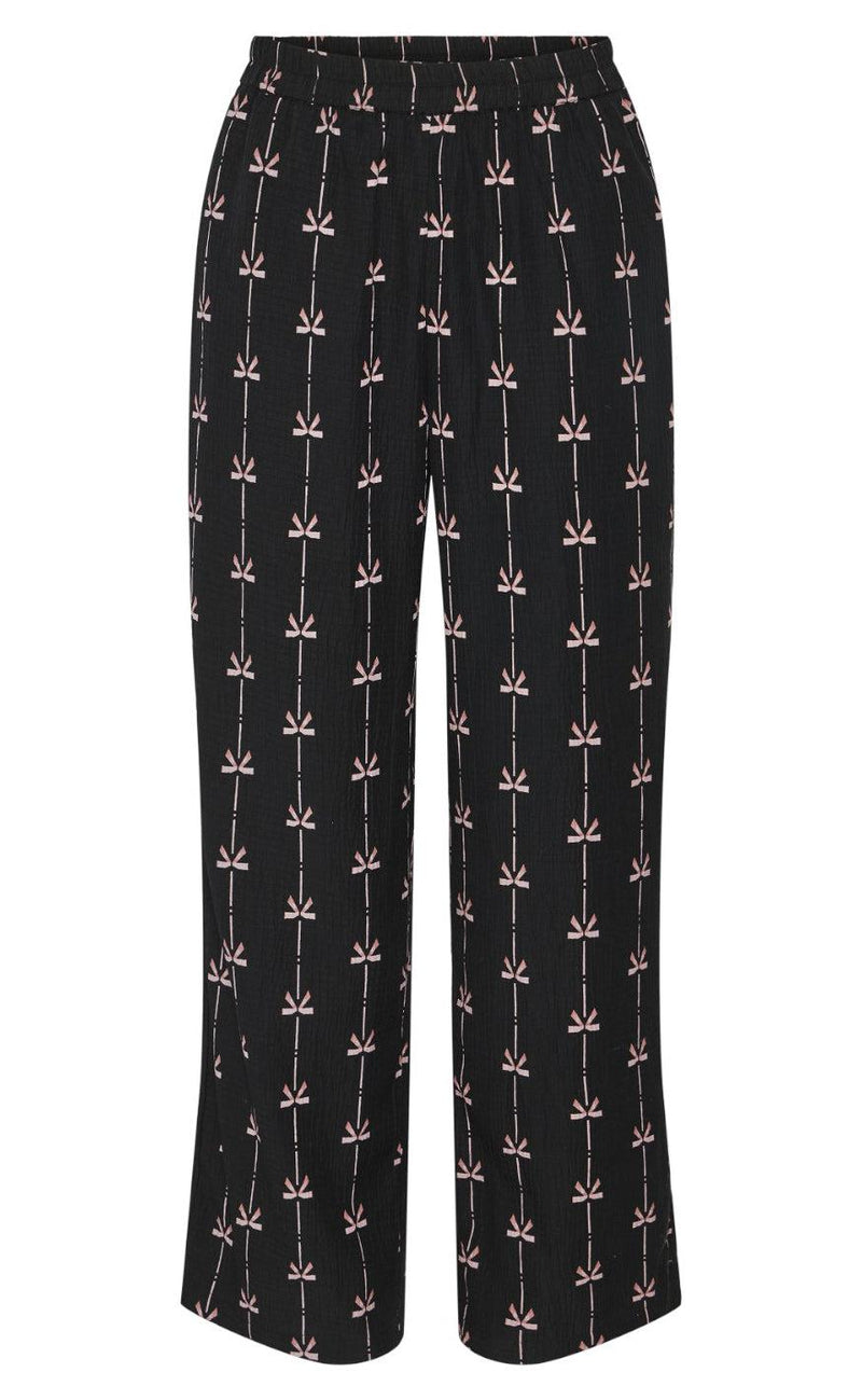 Pieces Bukser - Bow - Black Bows
