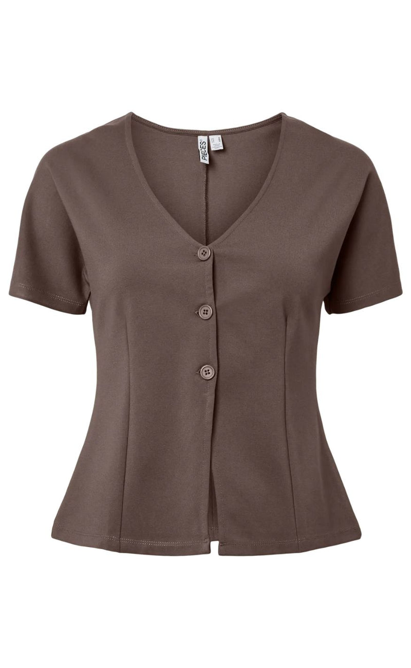 Pieces Cardigan - Gunhild - Coffee Quartz