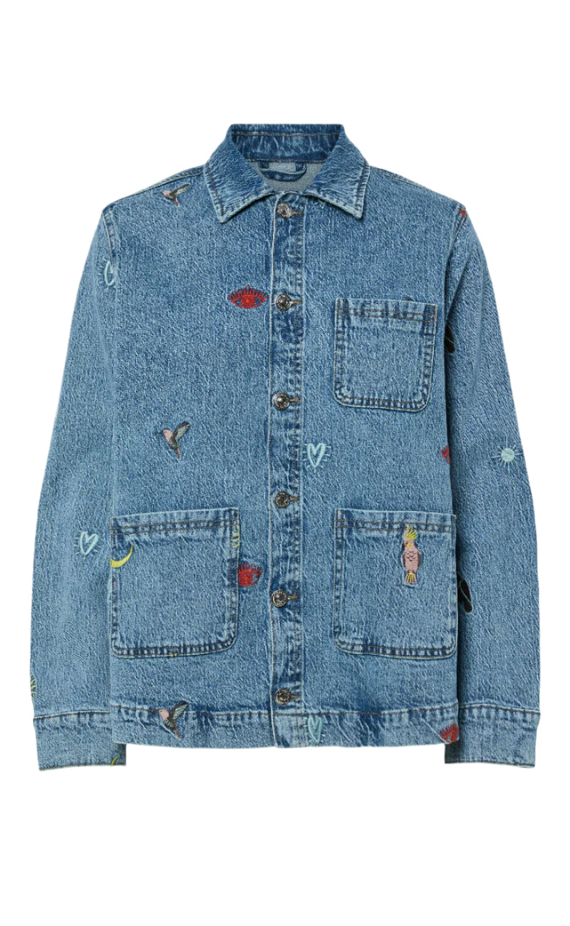 Pieces Jakke - Jidi - Medium Blue Denim