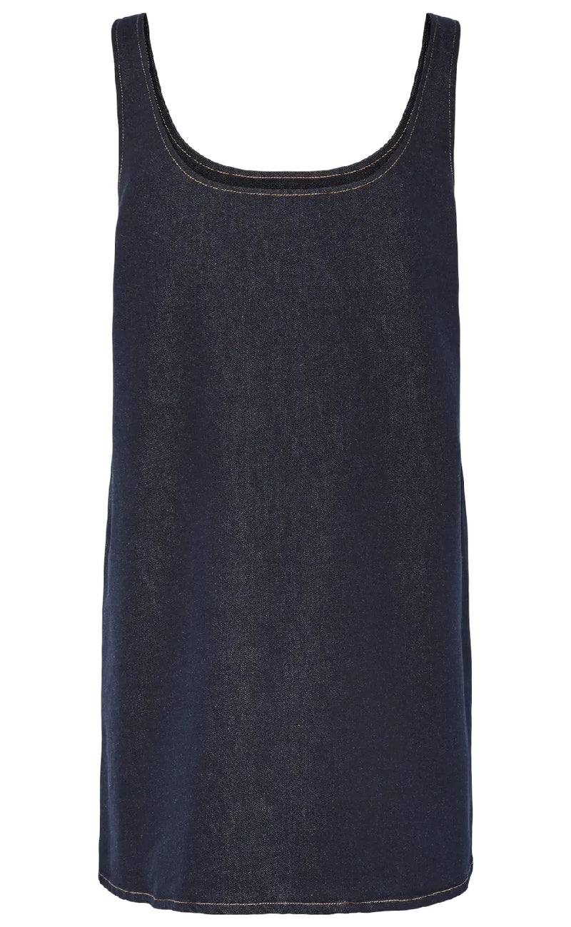 Pieces Kjole - Franna - Dark Blue Denim