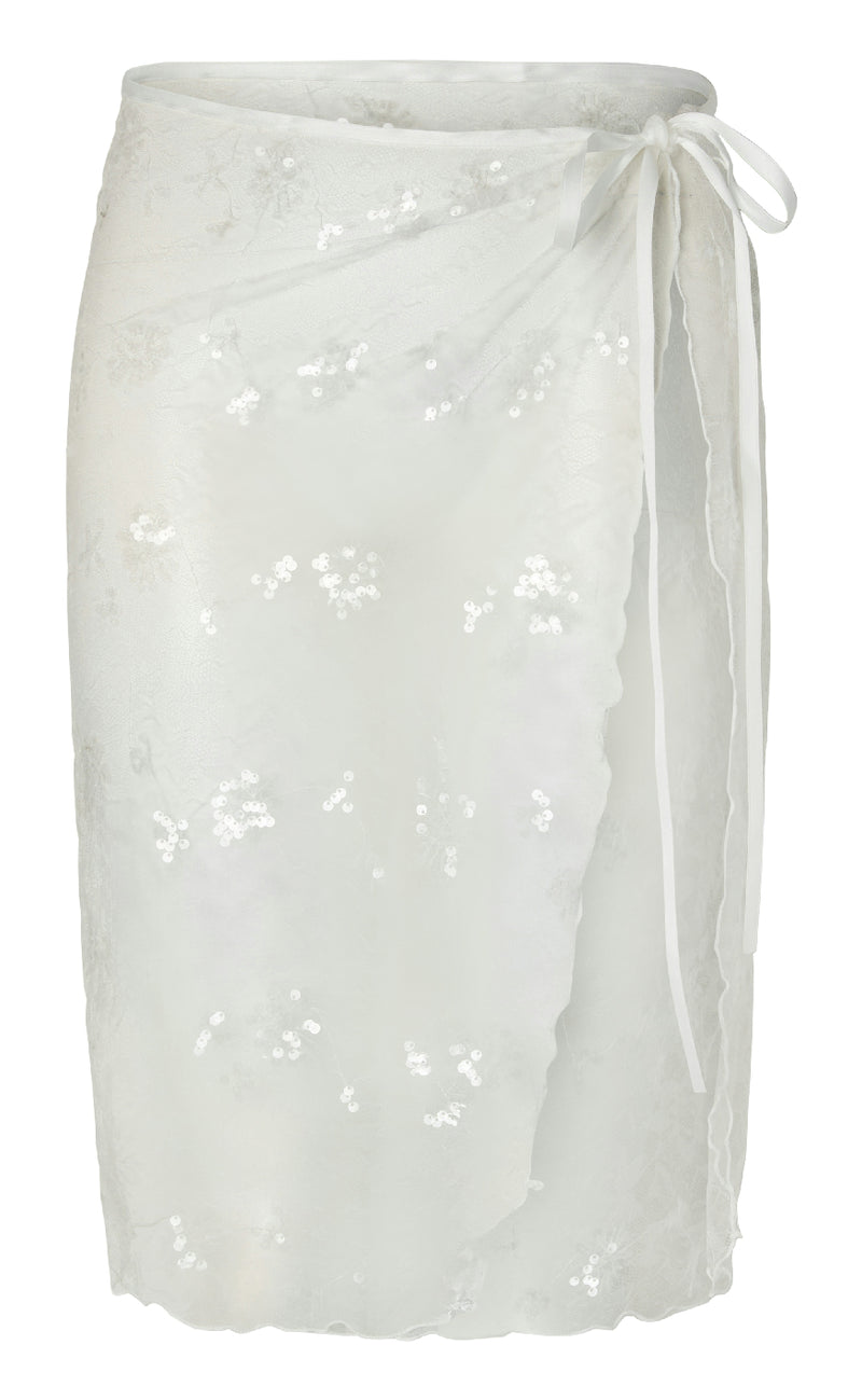Pieces Nederdel - Natasja - Bright White