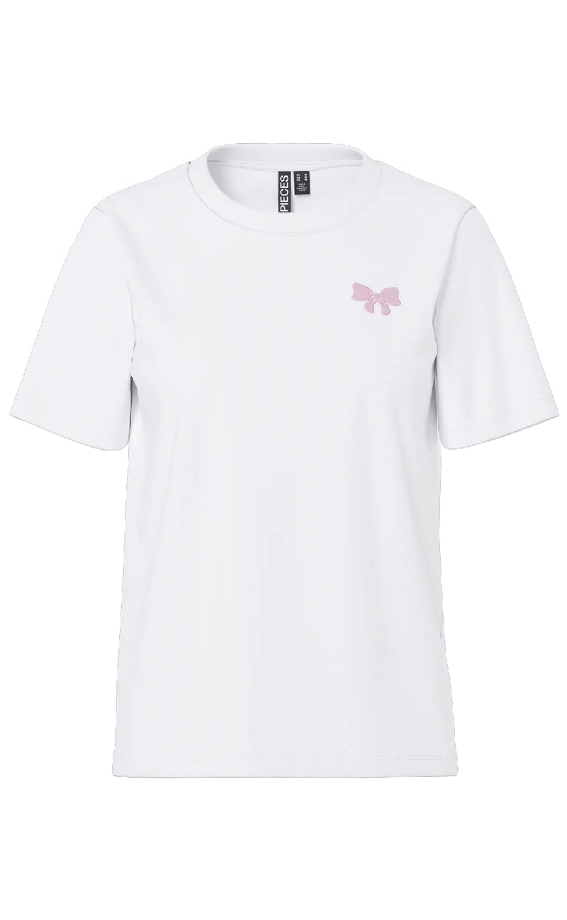 Pieces T-shirt - Ria SS - Bright White Option 4