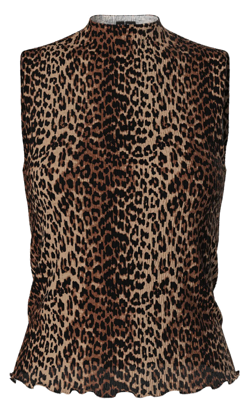Pieces Top - Flora - Black Leo