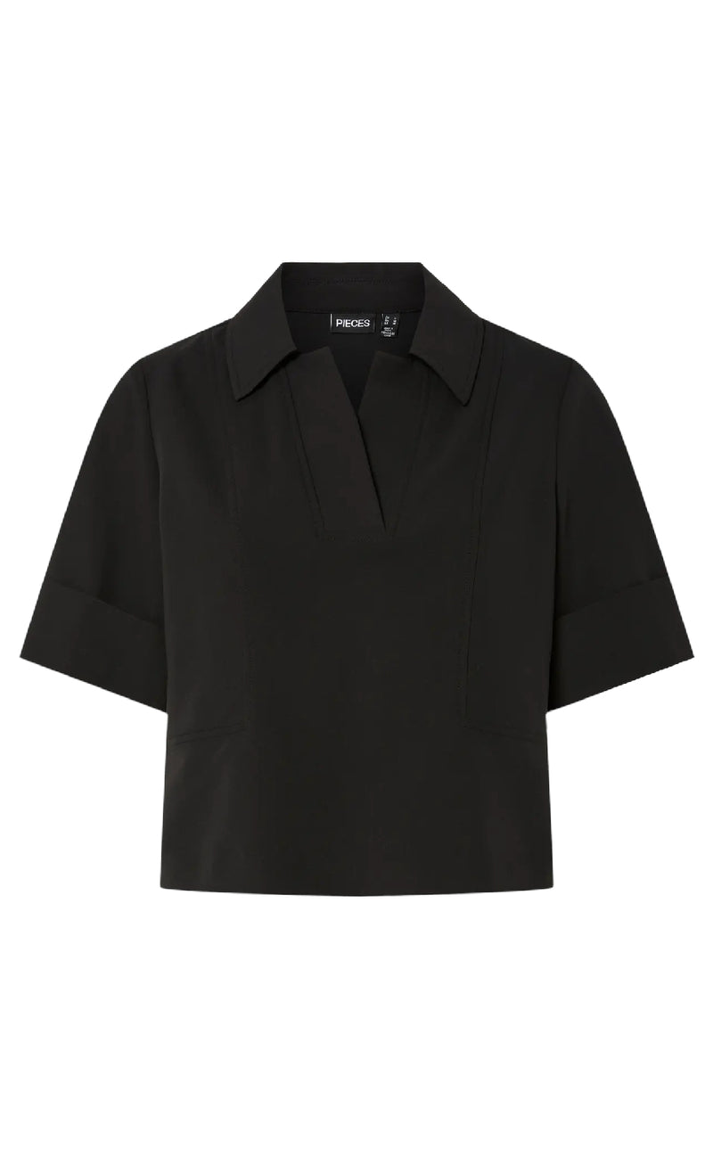 Pieces Top - Frida - Black