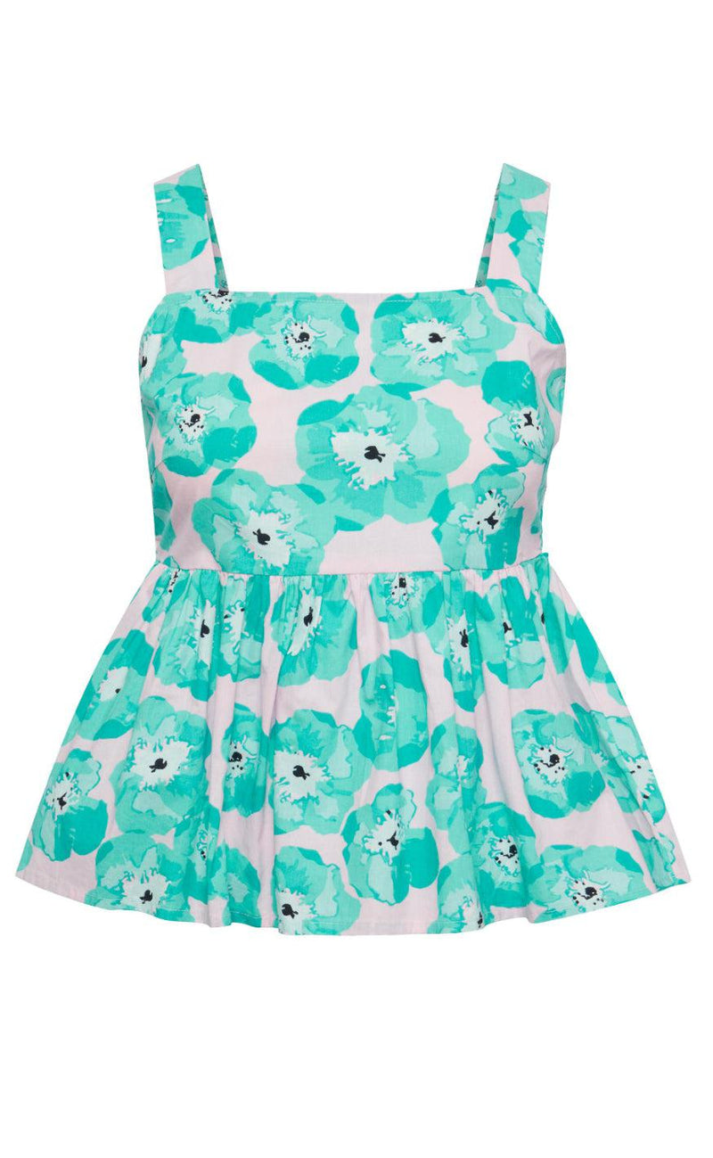 Pieces Top - Khalia - Electric Green