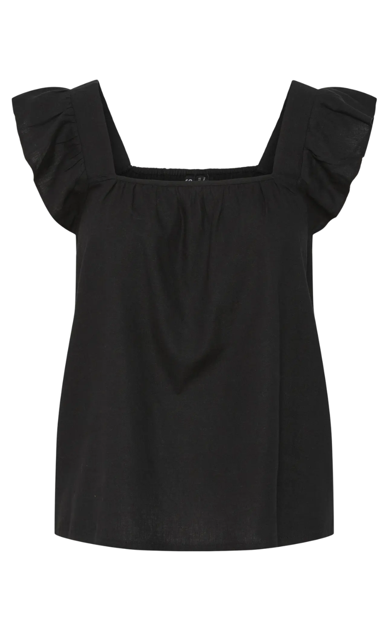Pieces Top - Pia - Black