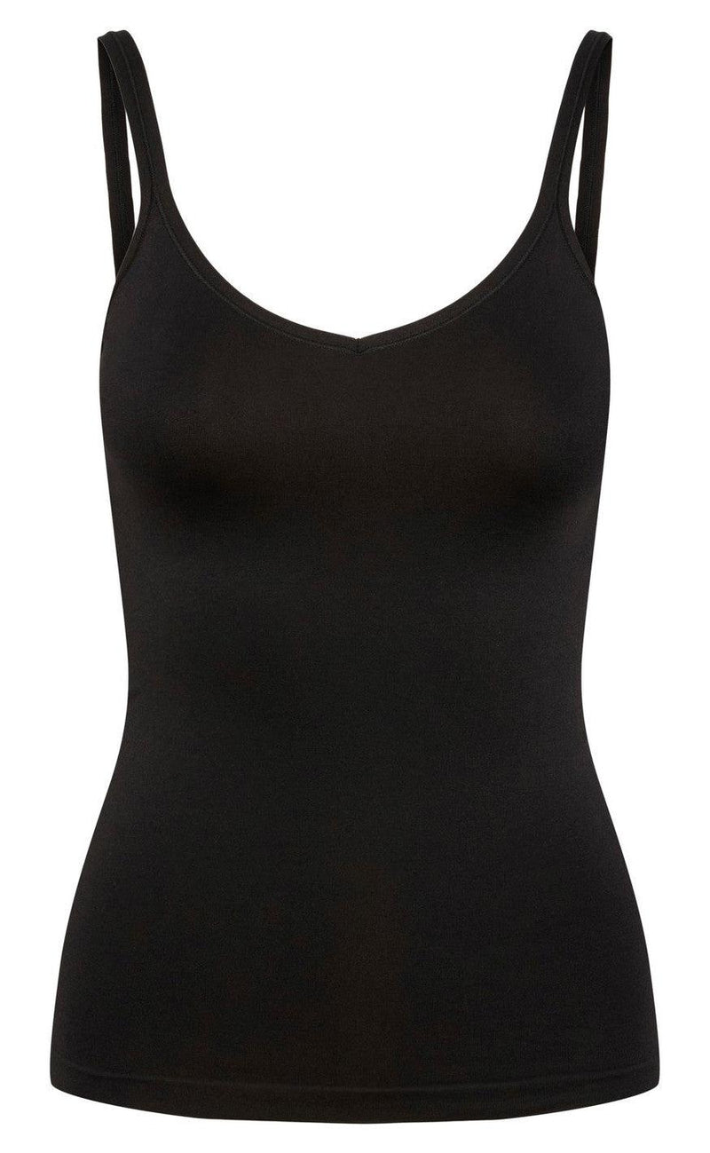 Pieces Top - Plain - Black