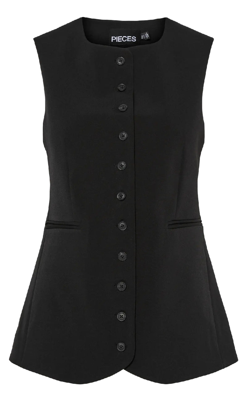 Pieces Vest - Tempre - Black