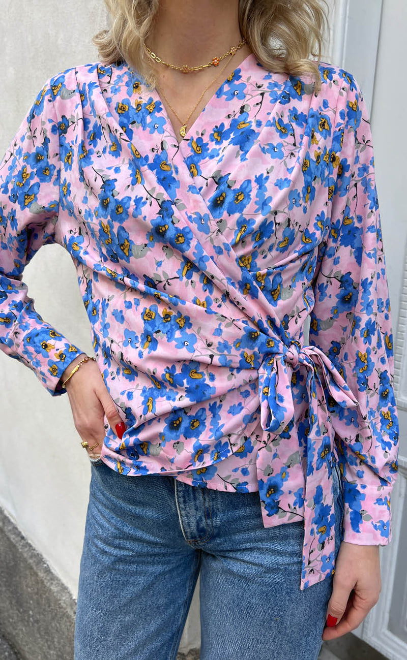 Say INA Copenhagen Bluse - Josse - Blue Flower
