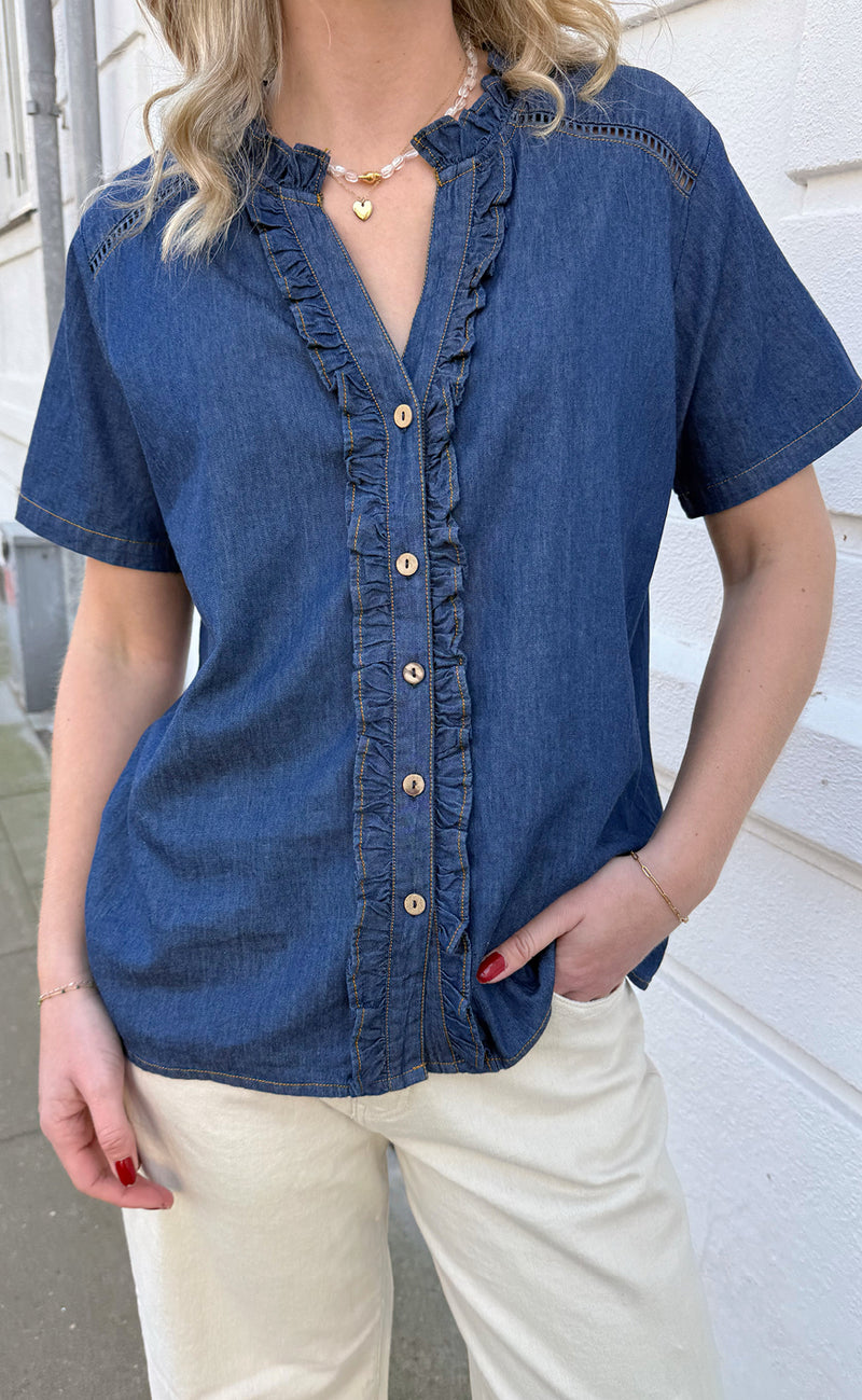 Say INA Copenhagen Bluse - Sophie - Denim Blue