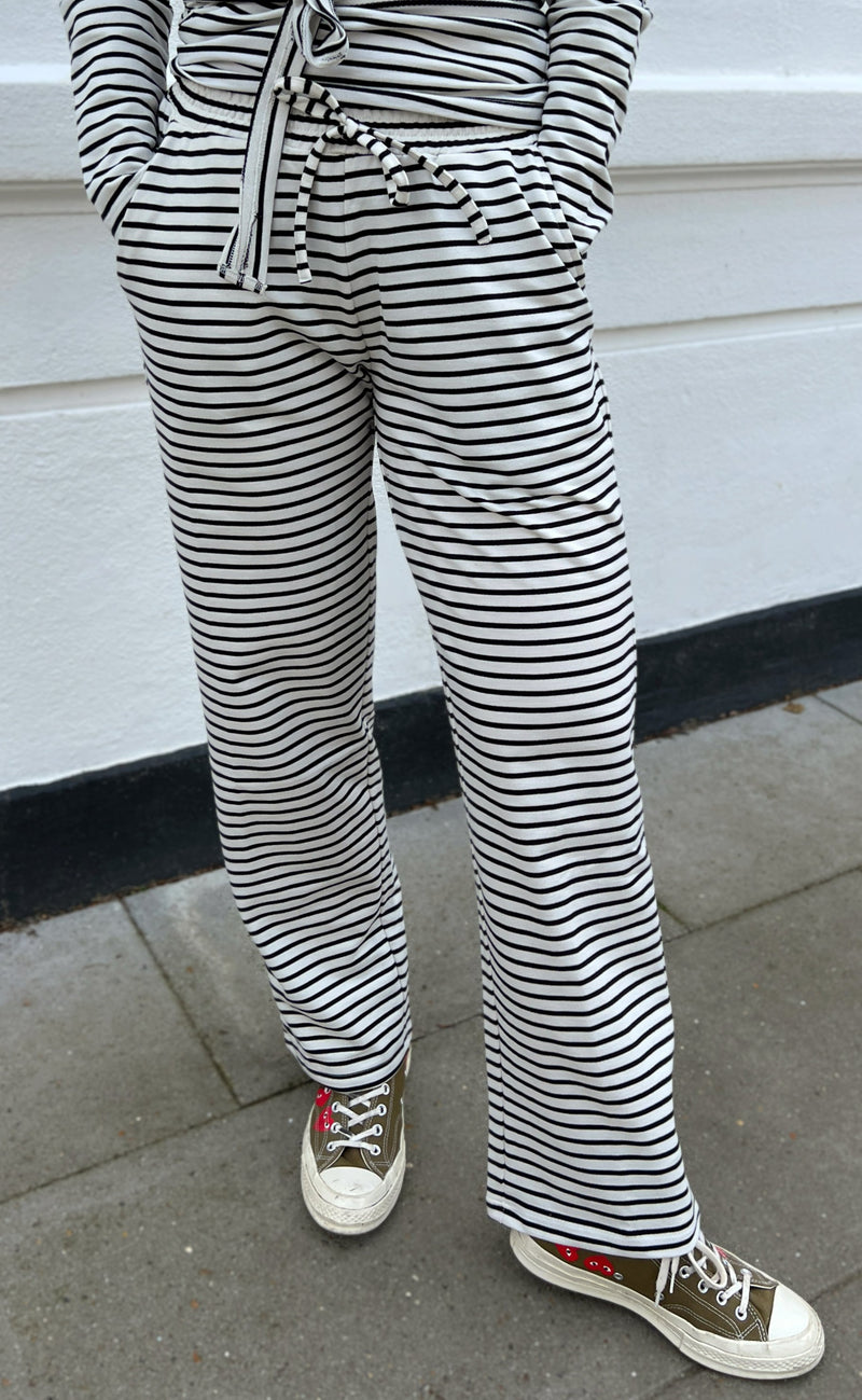 Say INA Copenhagen Bukser - Kasia - Black / White Striped