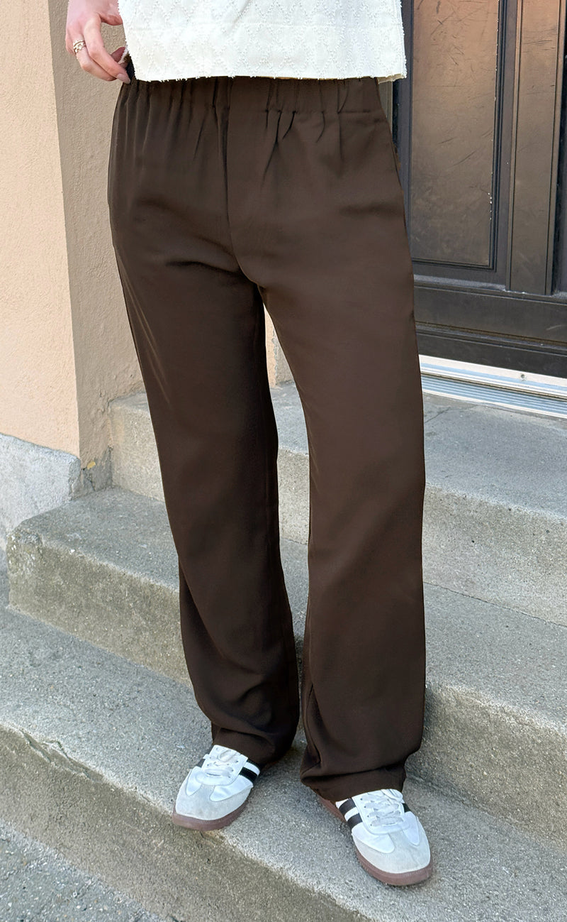 Say INA Copenhagen Bukser - Liva - Dark Brown