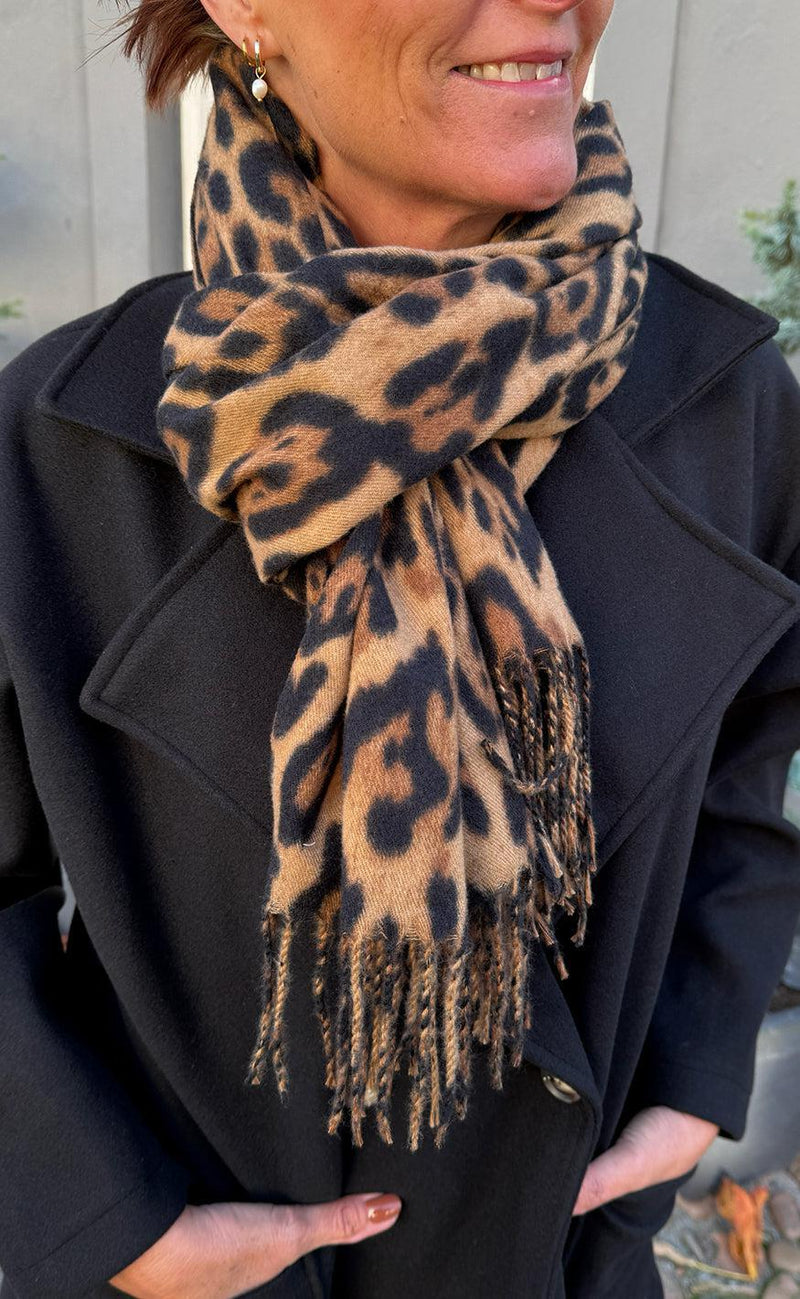 Say INA Copenhagen Halstørklæde - Bianca - Leopard