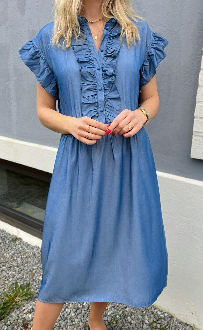 Say INA Copenhagen Kjole - Amelia - Denim Blue