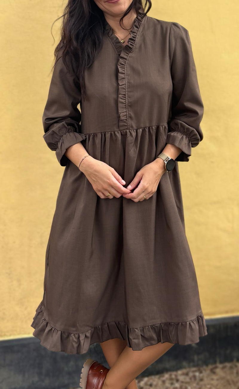 Say INA Copenhagen Kjole - Catja - Dark Brown
