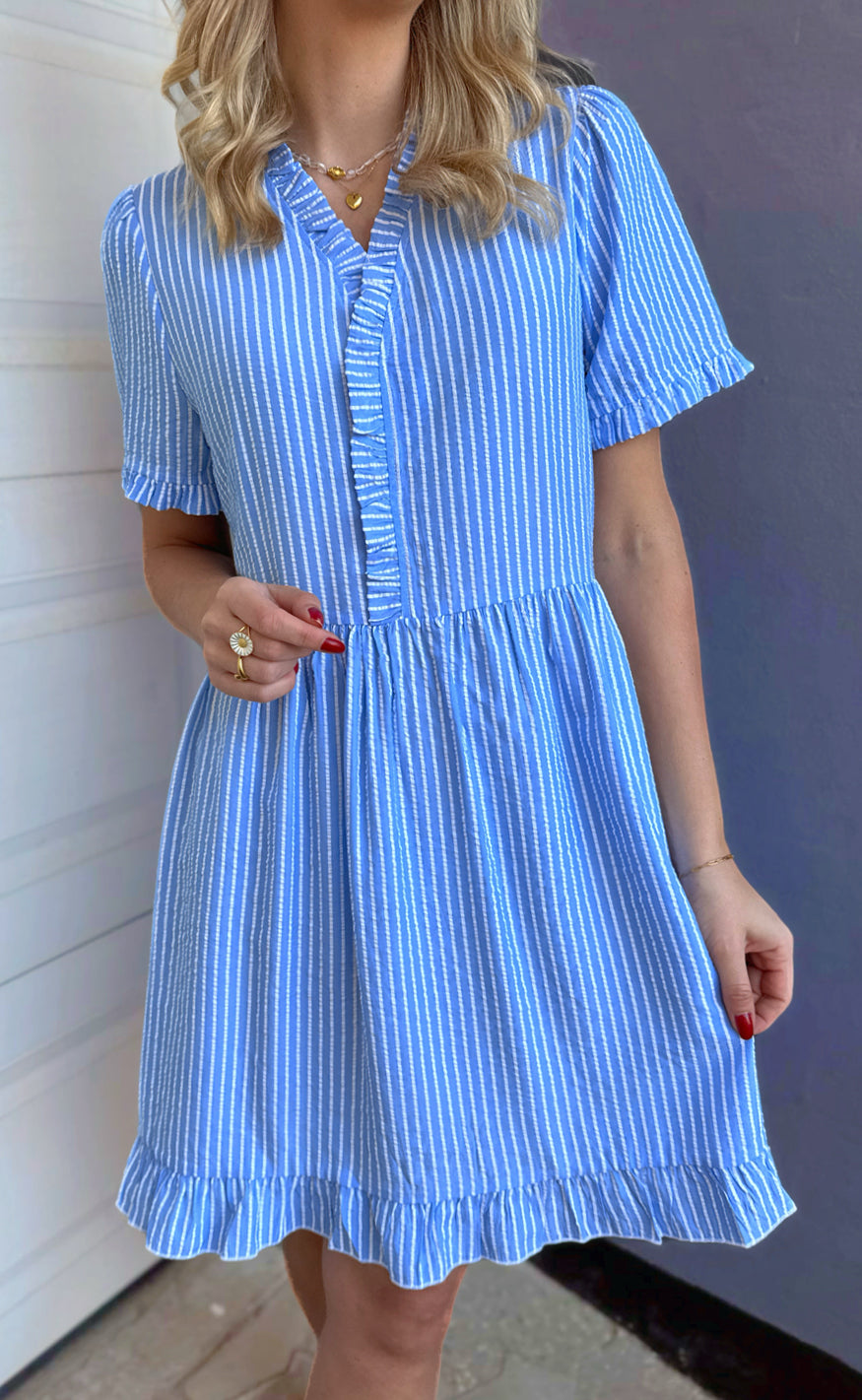 Say INA Copenhagen Kjole - Catja Summer - Blue Striped